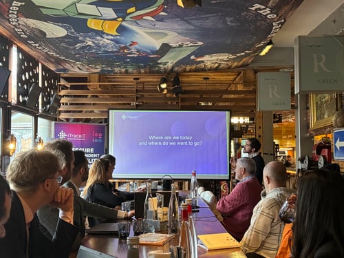 IT Place and iTraceiT in a meeting room for brainstorming session on IT future of software development